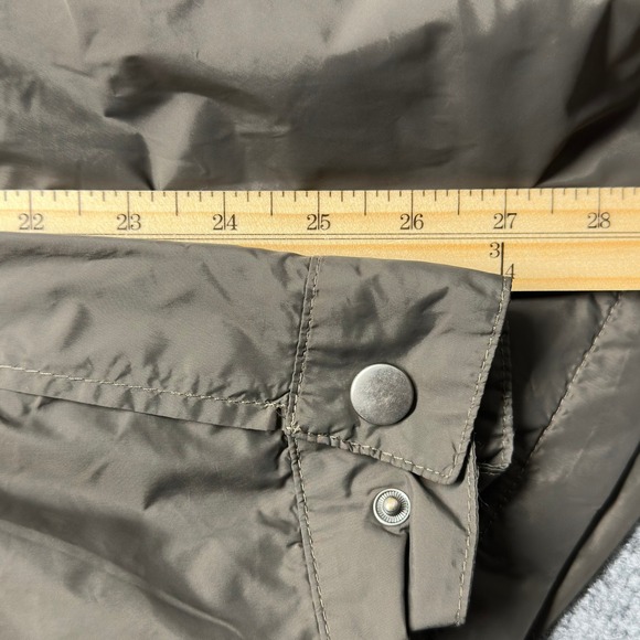 Desigual Mens Wild Safari Windbreaker Jacket Olive Green Striped Hooded XL - Picture 9 of 11